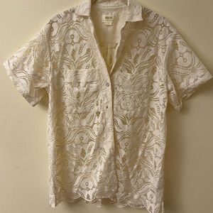 Maeve Anthropology short sleeve top size small